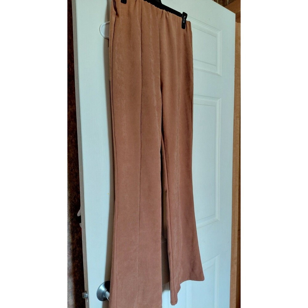 Park Avenue Front Seam Suede pants-M